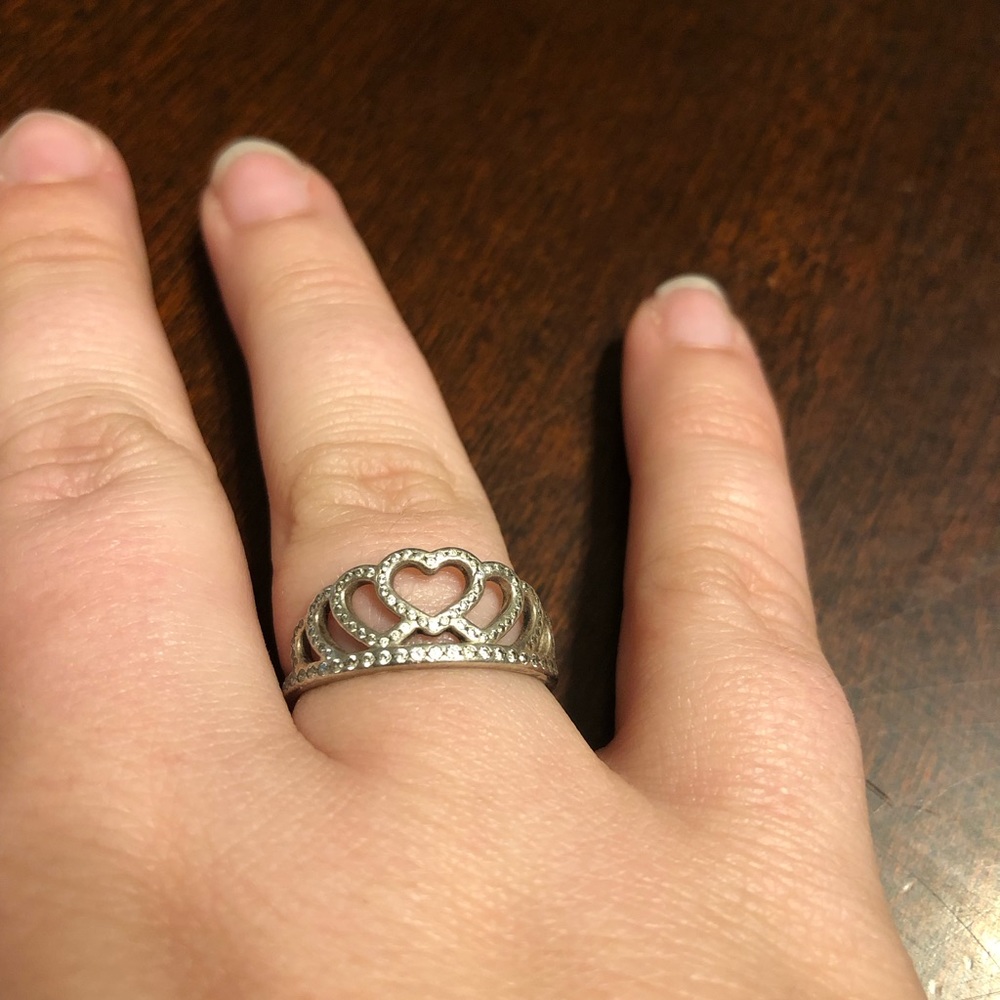Pandora Tiara Hearts Ring